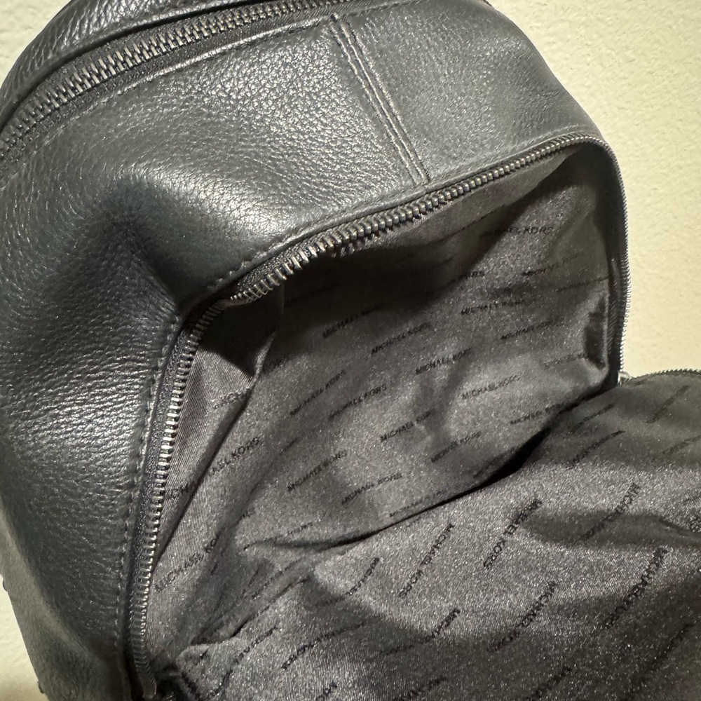 Michael Kors Rhea Faceted Stud Medium Leather Backpack - Picture 7 of 10